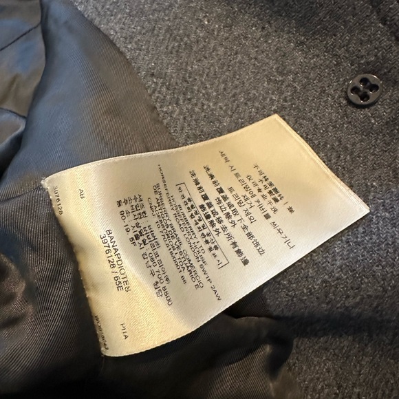 Burberry Brit Women’s Funnel Neck Wool Cashmere Trench Coat (Grey, Size: 0) - Picture 10 of 14